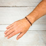 brown agate beads bling bijou bracelet