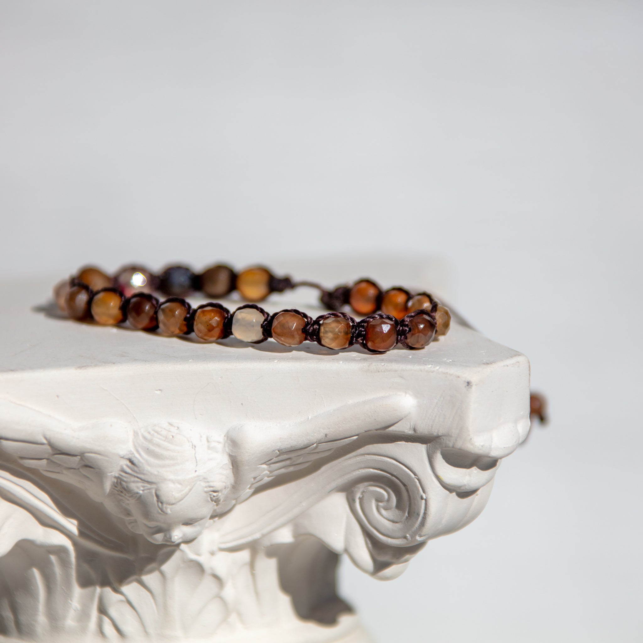 brown agate bling bijou bracelet