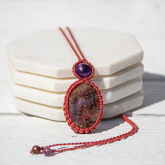 Auralite 23 and Citrine Mystic Gemstone Necklace