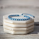 Blue Lace Agate Bling Bijou bracelet
