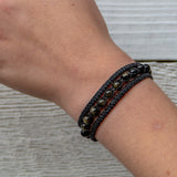 golden obsidian crystal bracelet