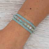 Morganite Earthy Embrace bracelet