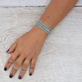 Morganite Earthy Embrace bracelet