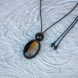 Golden Obsidian & Black Tourmaline Mystic Duet necklace
