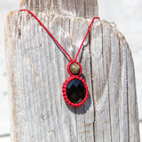 Onyx & Golden Obsidian Mystic Duet necklace