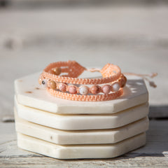 pink opal crystal bracelet