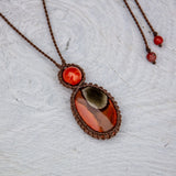 Polychrome Jasper & Red Jasper Mystic Duet necklace