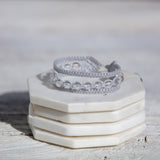 clear quartz stone bracelet