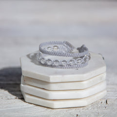 clear quartz stone bracelet