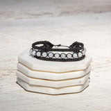 Rainbow Moonstone Earthy Embrace bracelet