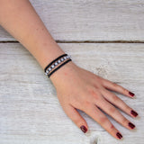 Rainbow Moonstone Earthy Embrace bracelet