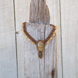 Golden Royalty Fifth Chakra's choker necklace