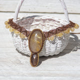 Golden Royalty Fifth Chakra's choker necklace