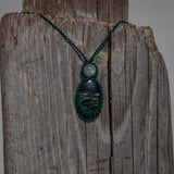 Seraphinite & White Moonstone Mystic Duet Necklace