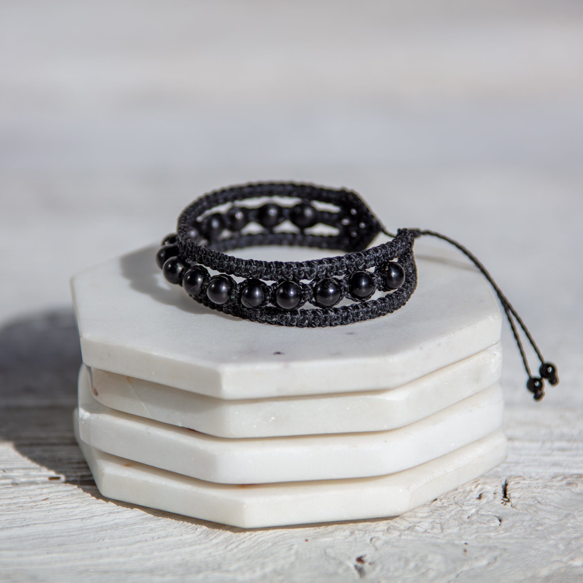 shungite earthy embrace bracelet