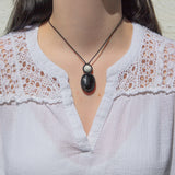 Shungite & Howlite Mystic Duet Necklace