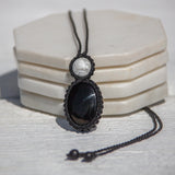 Shungite & Howlite Mystic Duet Necklace