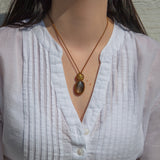 Yellow Sapphire & Rutilated Quartz Mystic Duet Necklace