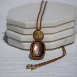 Yellow Sapphire & Rutilated Quartz Mystic Duet Necklace
