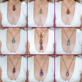 Green Angelite & Pink Opal Mystic Duet Necklace