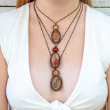 Green Angelite & Pink Opal Mystic Duet Necklace