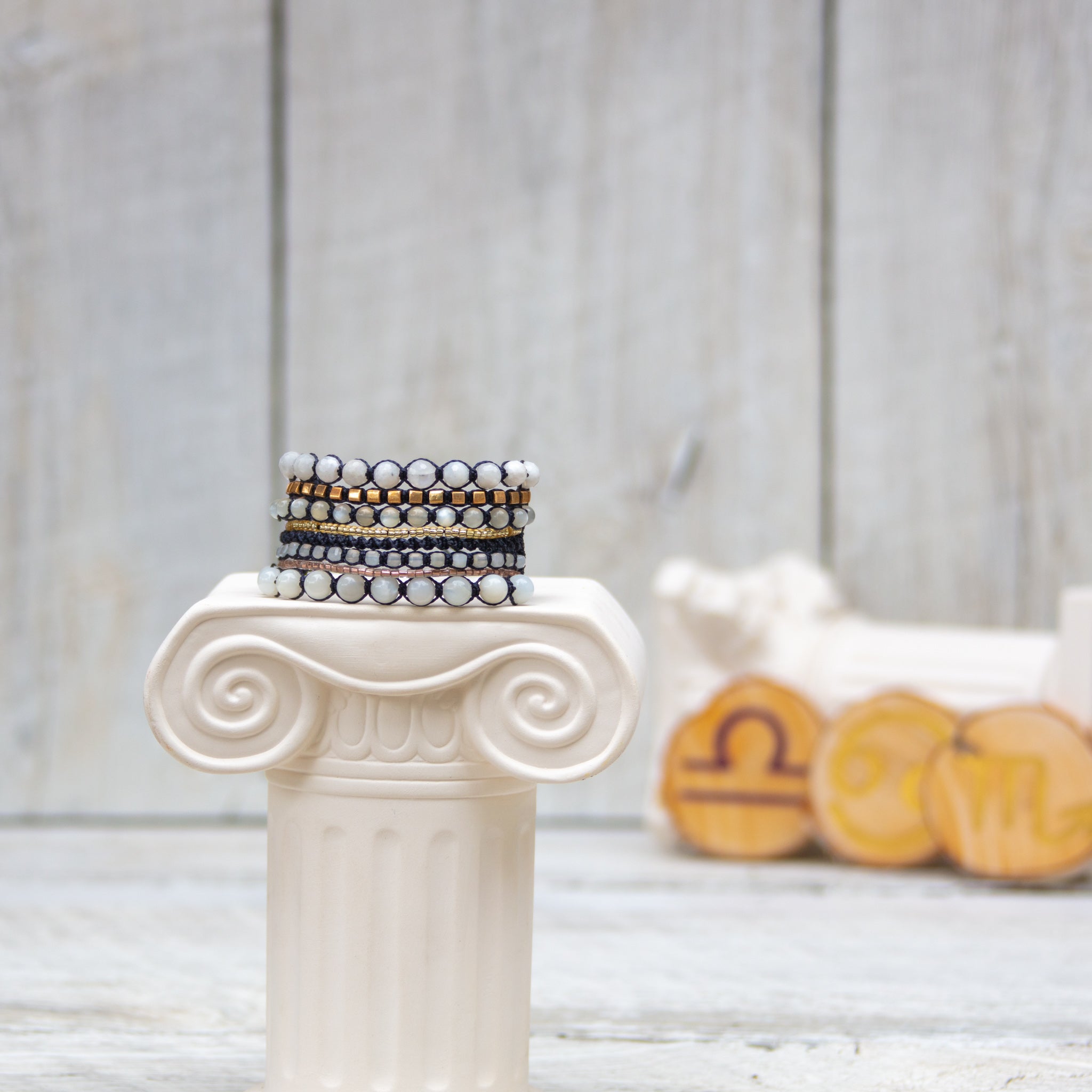 rainbow moonstone never too much bracelets
