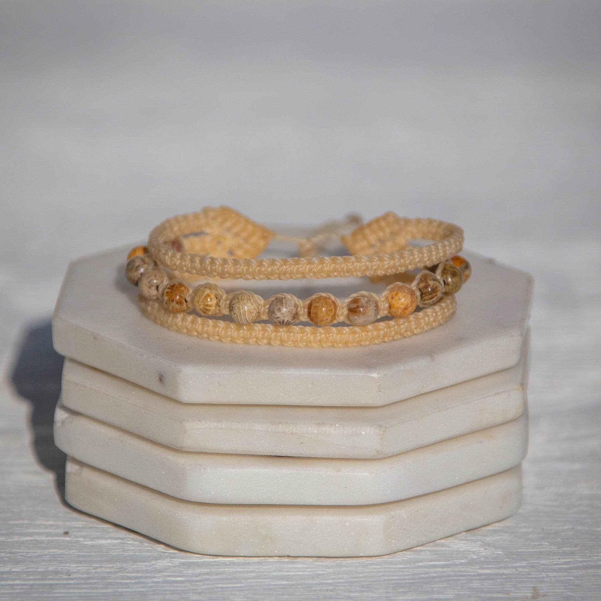 Agatized Coral Earthy Embrace Stones bracelet