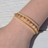 Agatized Coral Earthy Embrace bracelet
