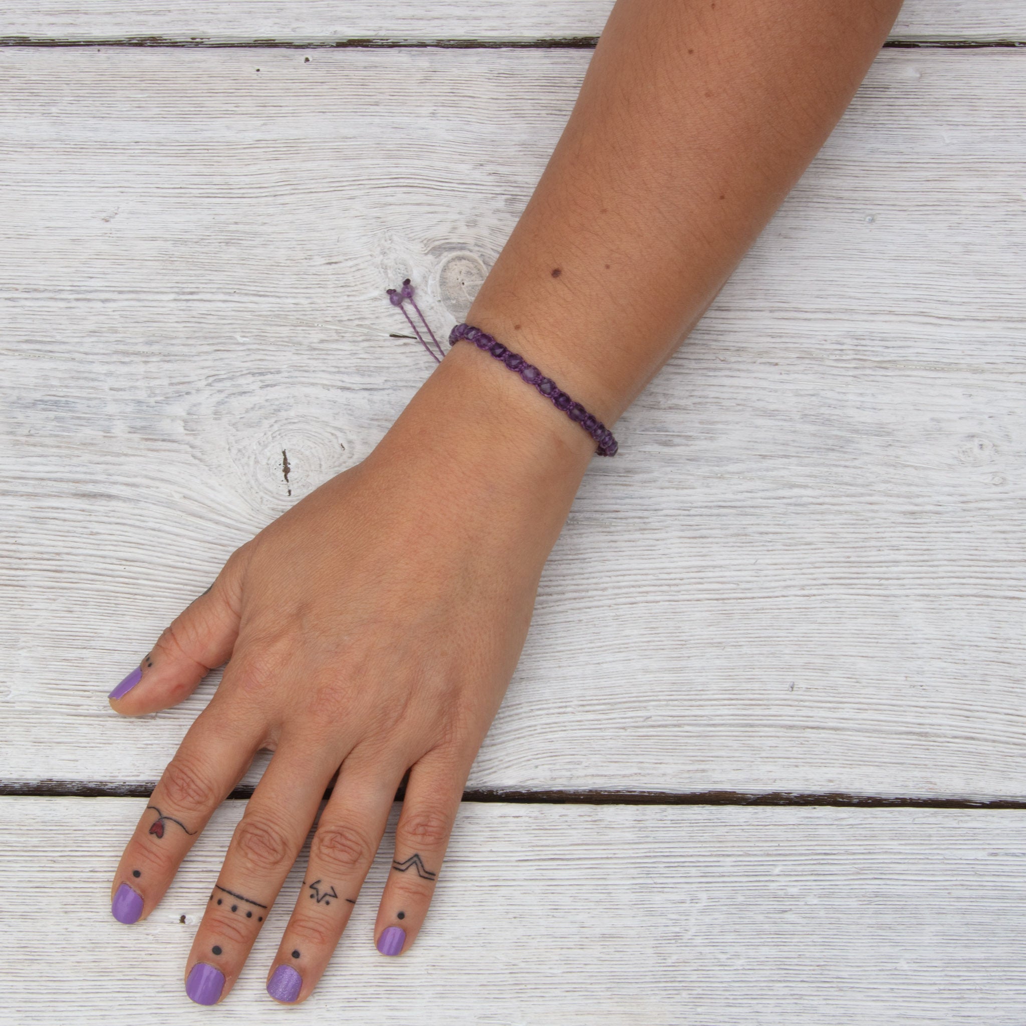 amethyst bling bijou bracelet