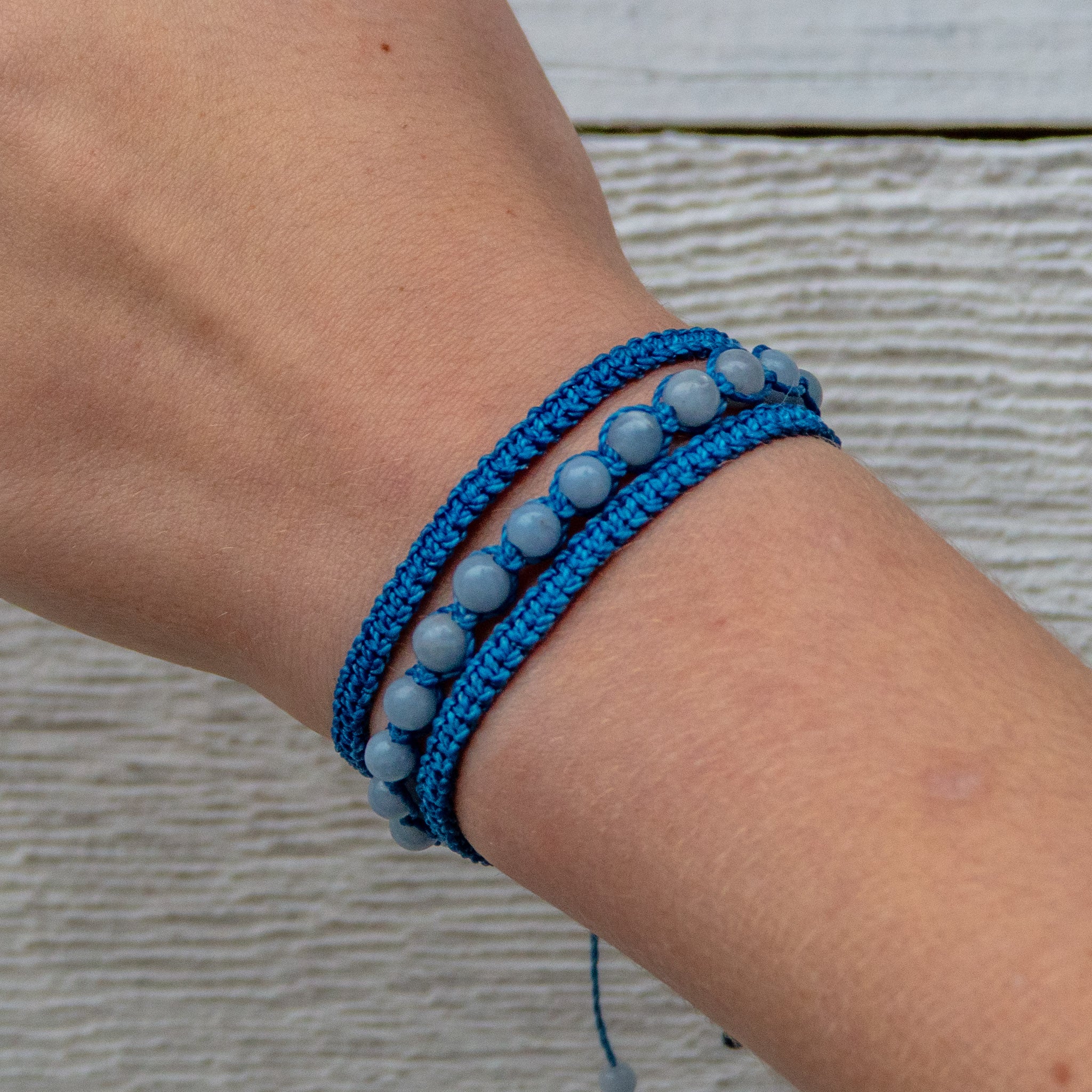 angelite earthy embrace bracelet