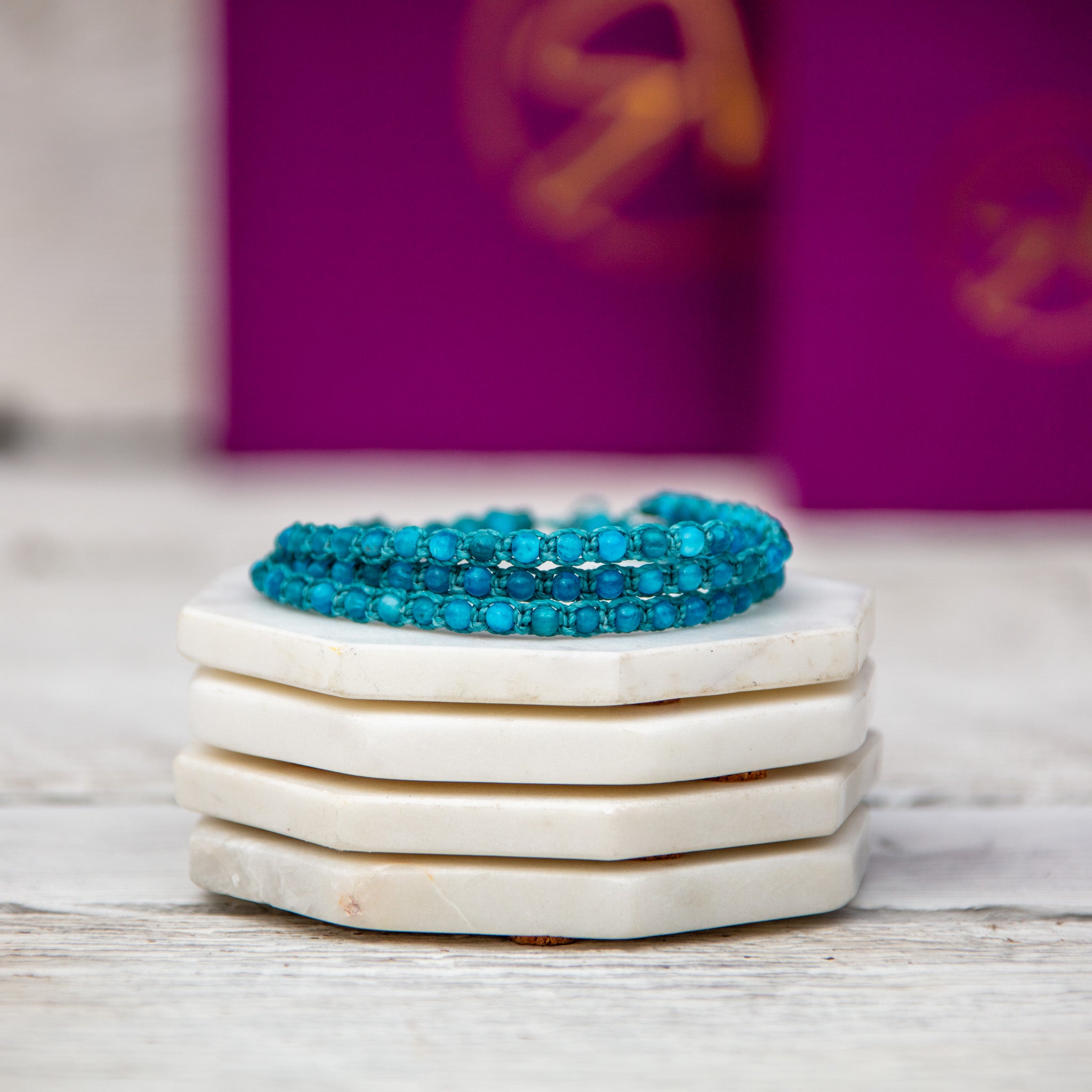 Apatite Gemstone Anklet 
