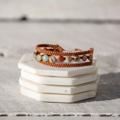 aqua terra jasper earthy embrace bracelet piece