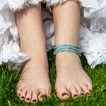 aquamarine gemstone anklet by susana