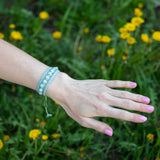 Aquamarine Earthy Embrace bracelet
