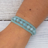 Aquamarine Earthy Embrace bracelet