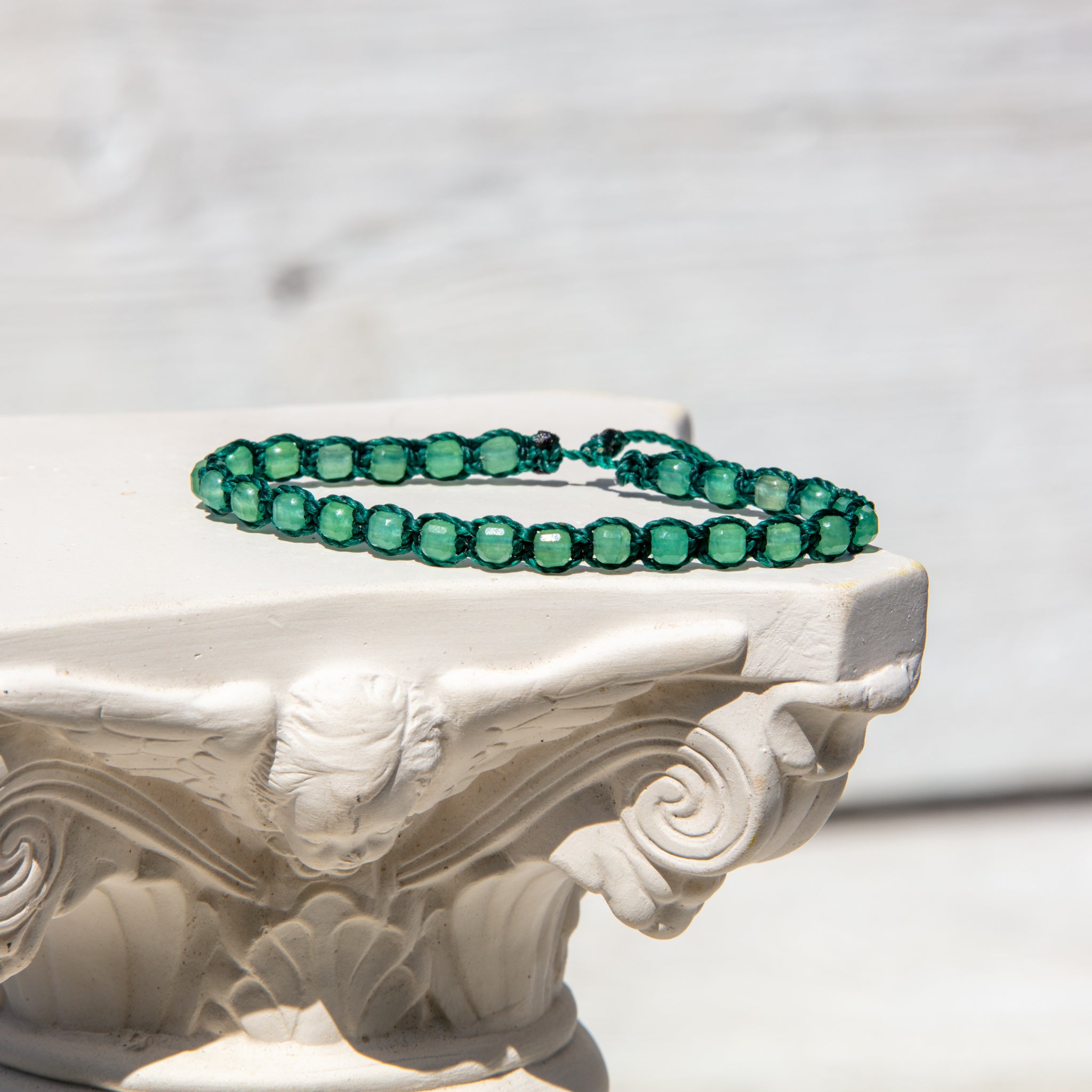 green aventurine bling bijou bracelet
