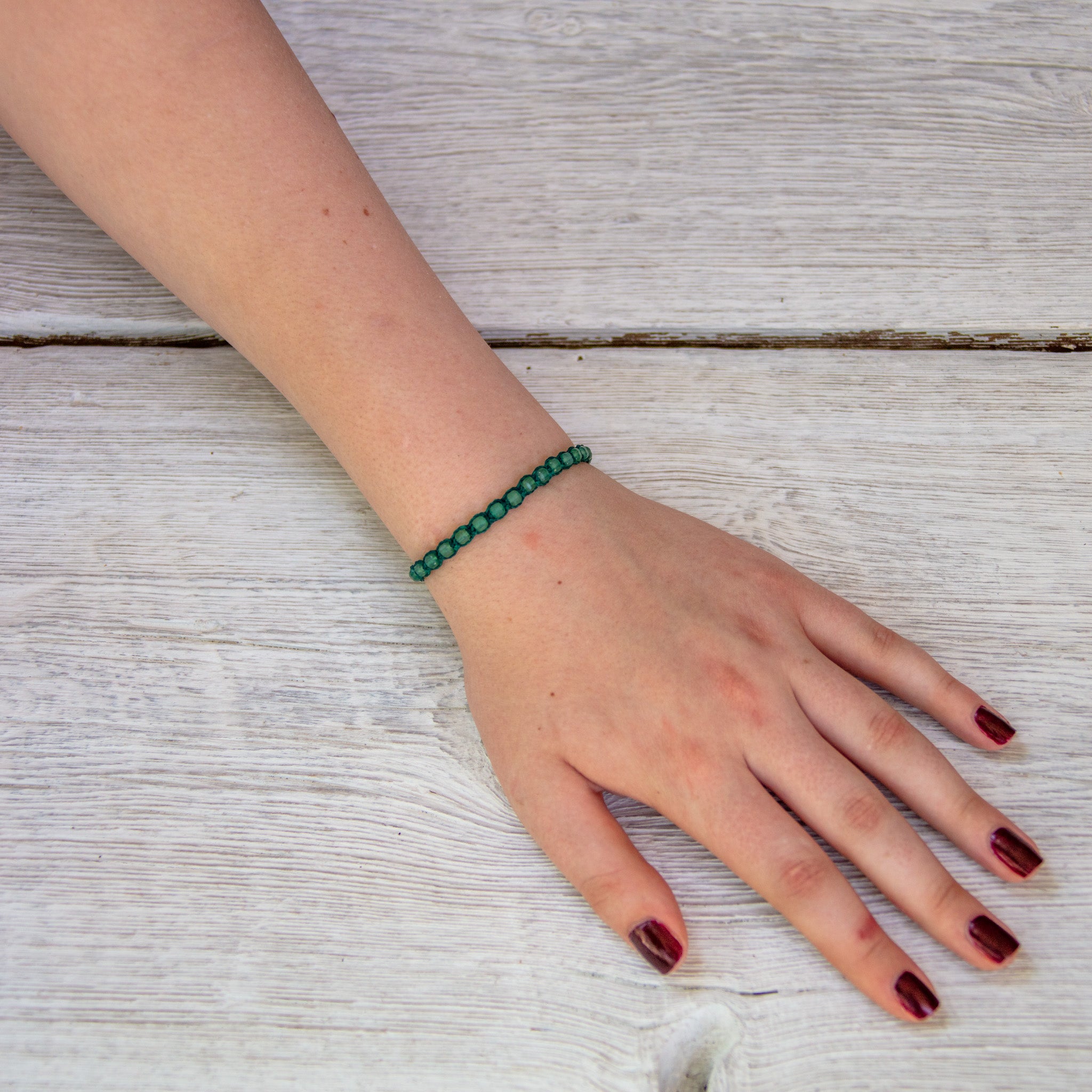 green aventurine bling bijou bracelet