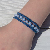 Blue Lace Earthy Embrace bracelet