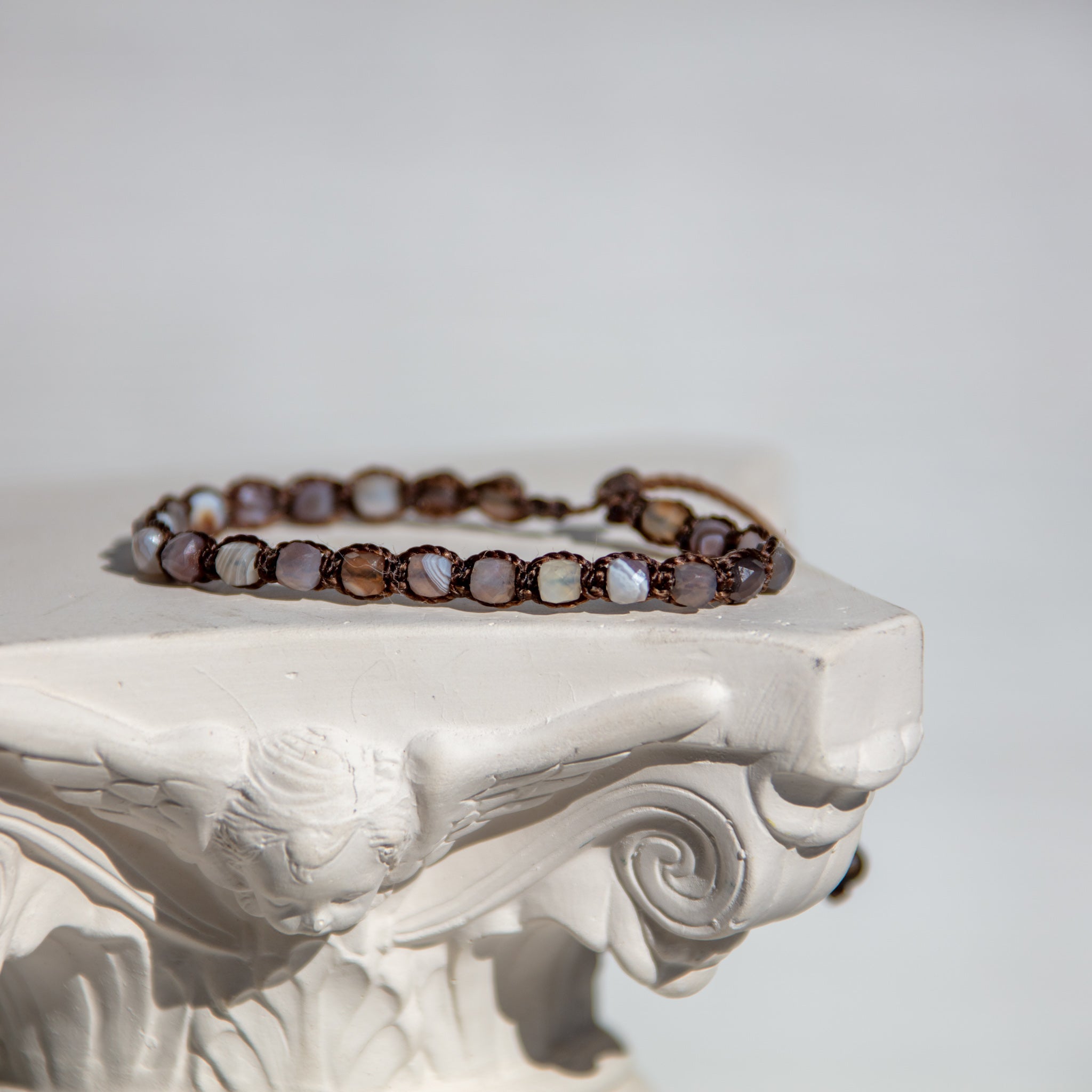 botswana agate bling bijou bracelet piece