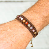 Botswana Agate Earthy Embrace bracelet