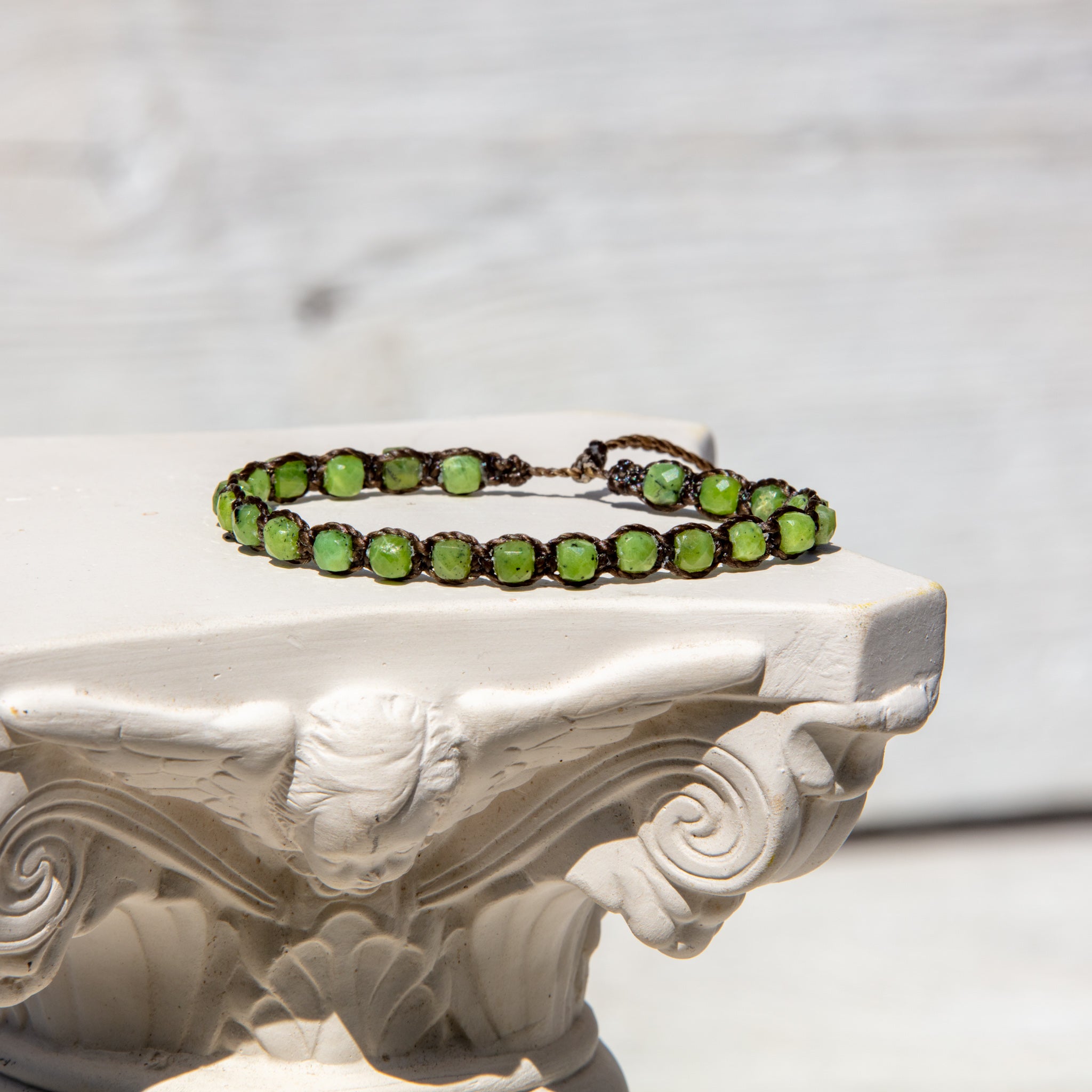 canadian jade beads bling bijou bracelet 