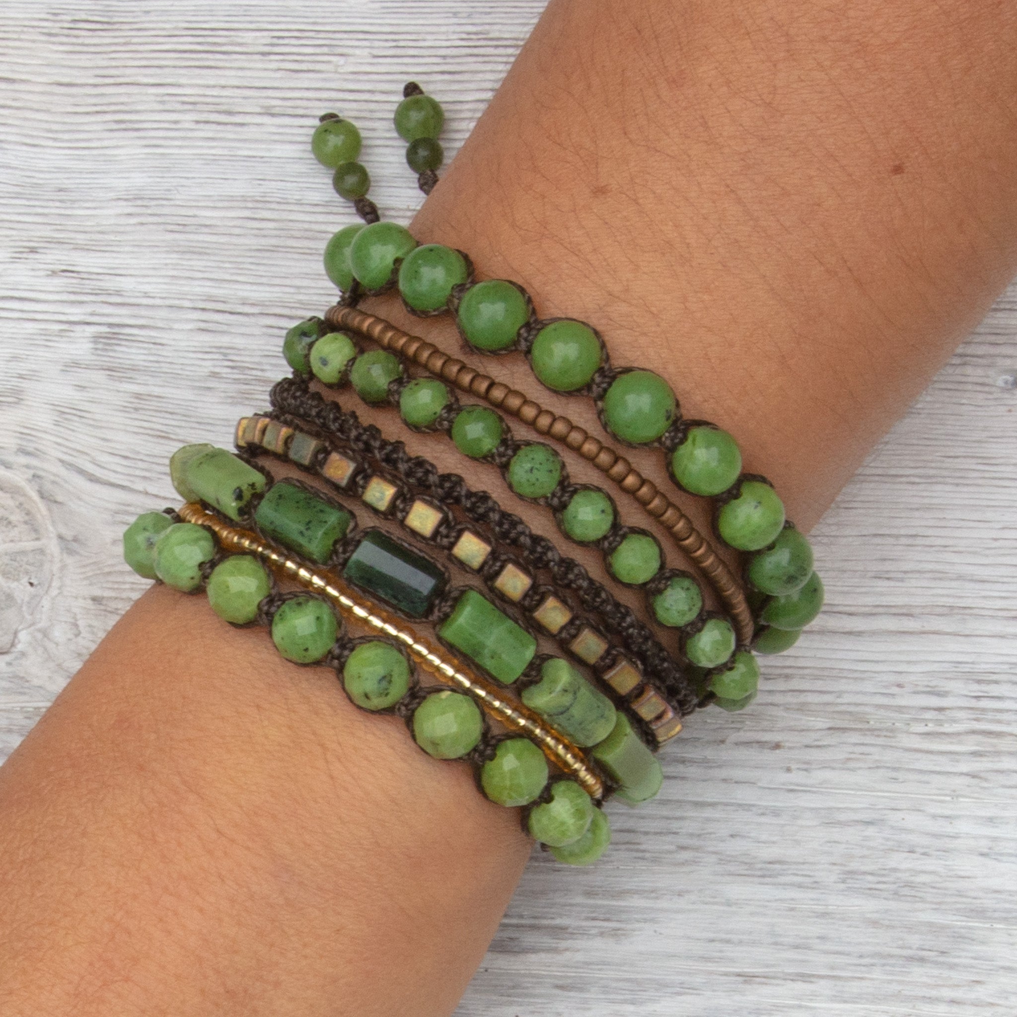canadian jade never too much bracelet