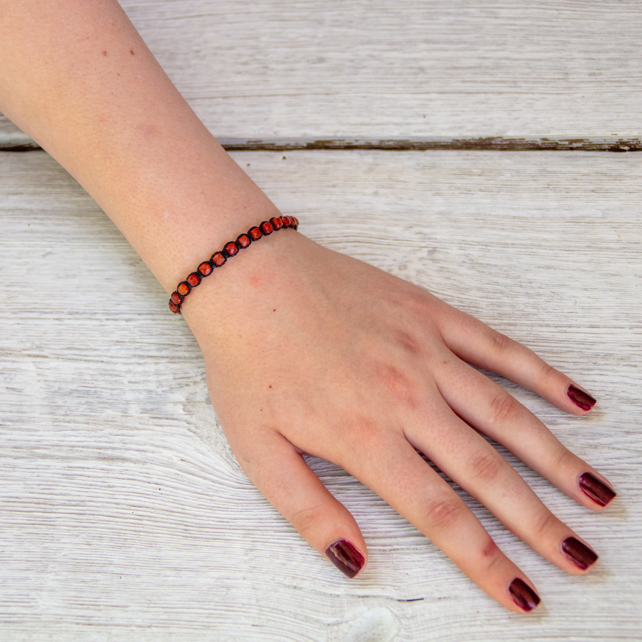 carnelian bling bijou bracelet piece