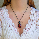 Carnelian & Onyx Mystic Duet necklace