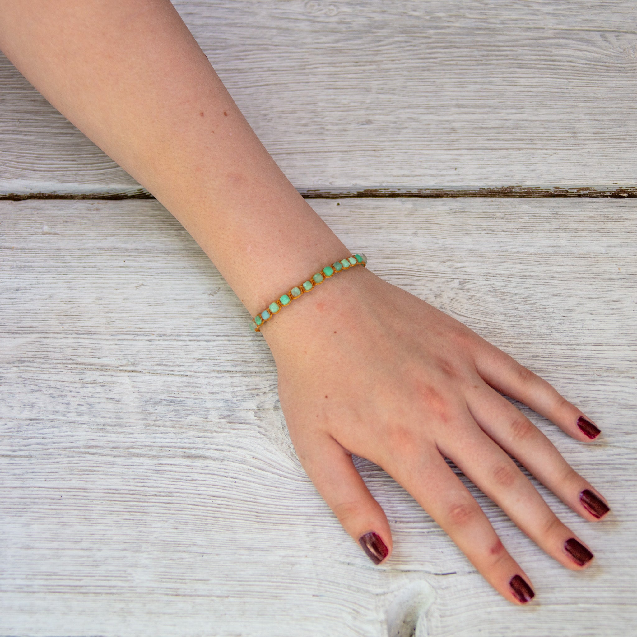 chrysoprase bling bijou bracelet
