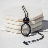 Clear Quartz & Shungite Mystic Duet Necklace