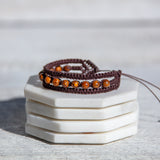 Cobra (Calligraphy) Jasper Earthy Embrace bracelet