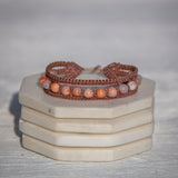 Cotton Candy Agate Earthy Embrace bracelet