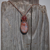 Cotton Candy Agate & Rhodochrosite Mystic Duet Necklace