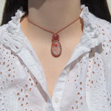 Cotton Candy Agate & Rhodochrosite Mystic Duet Necklace